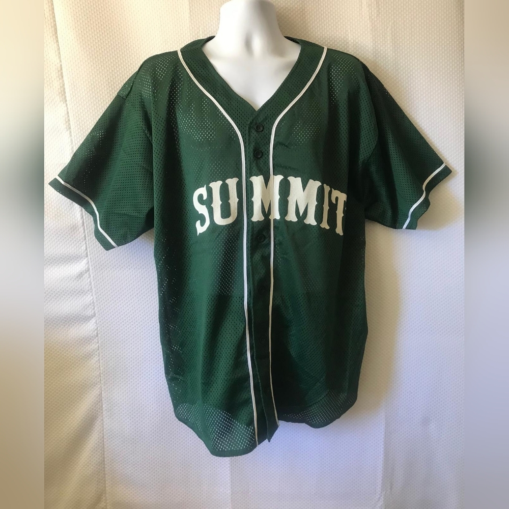 Summit Green Mesh Baseball Jersey
